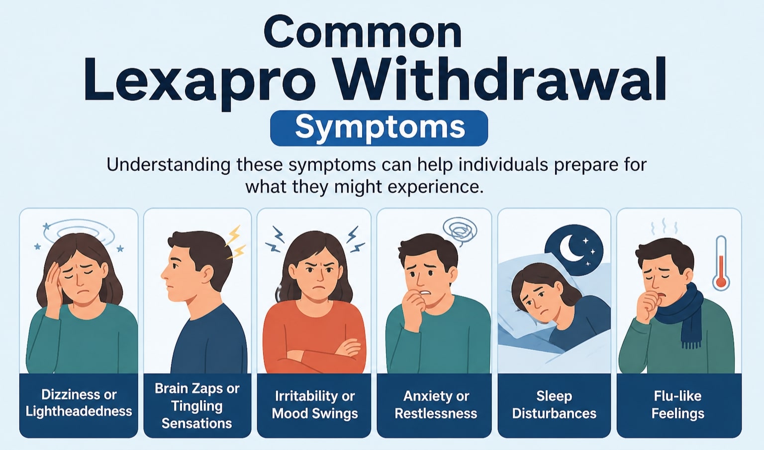 Common Lexapro Withdrawal Symptoms