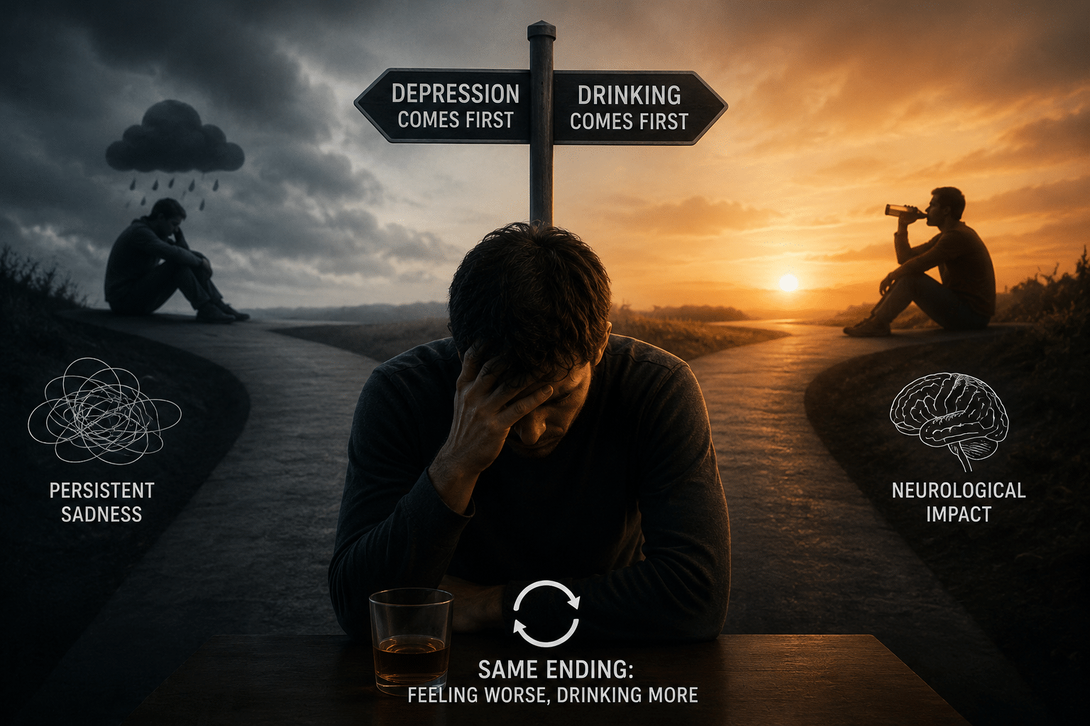 The Alcohol and Depression Cycle: How It Actually Starts
