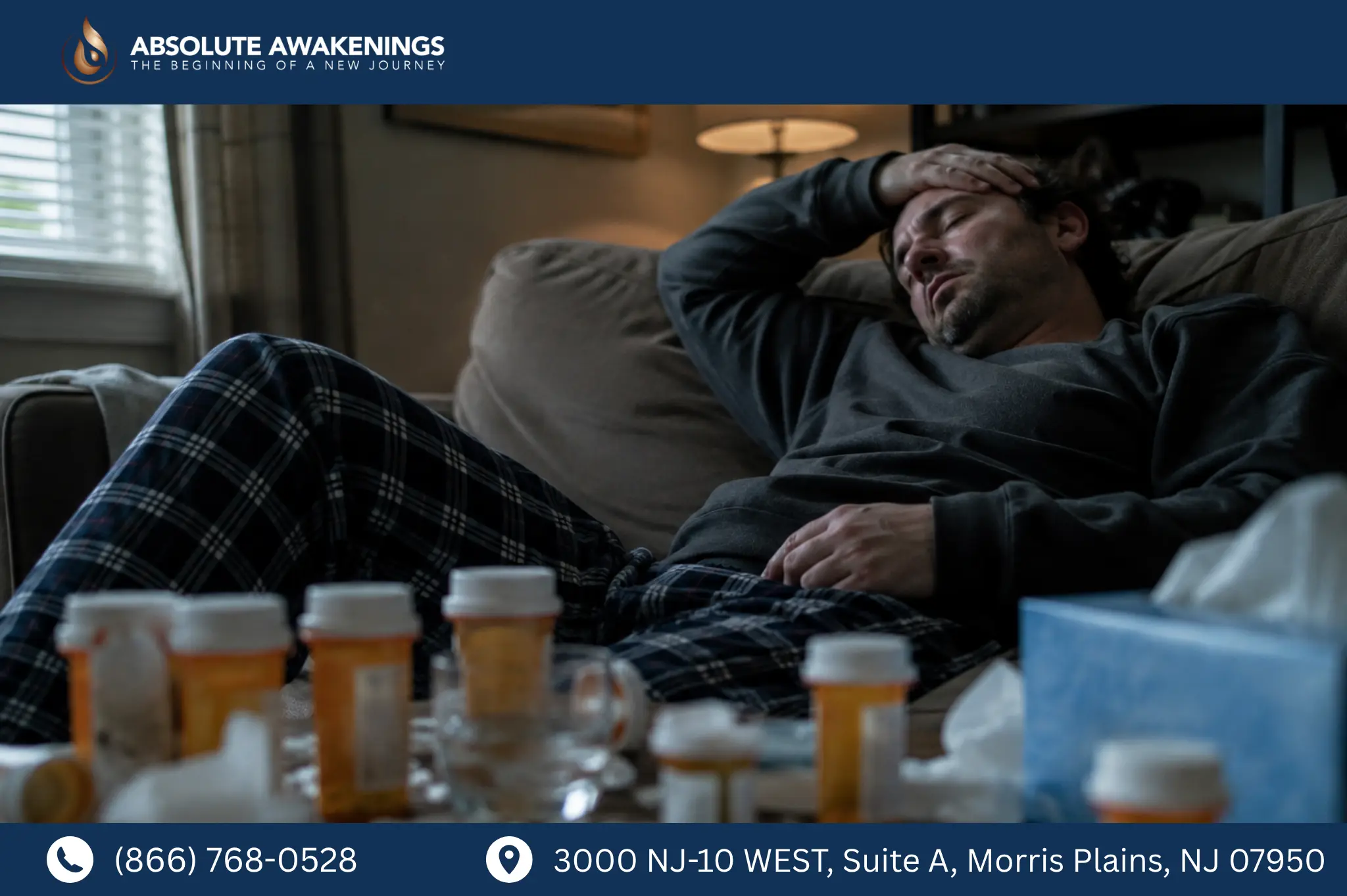 Person facing serious health issues due to prescription drug usage